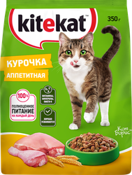 Корм сухой для взрослых кошек KITEKAT Курочка аппетитная, 350г