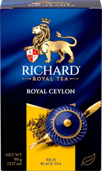 Чай черный RICHARD Royal Ceylon Цейлонский листовой, 90г