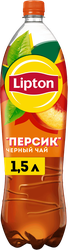 Изображение товара Напиток LIPTON Холодный чай со вкусом персика негазированный, 1.5л