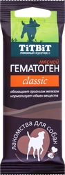 Лакомство для собак TITBIT Classic Гематоген мясной, 35г