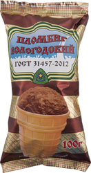 Мороженое ВОЛОГОДСКИЙ ПЛОМБИР Пломбир шоколадный 12%, без змж, вафельный стаканчик, 100г