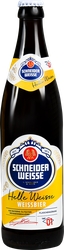 Пиво светлое SCHNEIDER Weisse Helle Weisse Weissbier Tap 01 нефильтрованное непастеризованное 4,9%, 0.5л