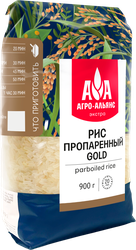 Рис пропаренный АГРО-АЛЬЯНС Gold, 900г