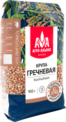 Крупа гречневая АГРО-АЛЬЯНС Экстра Элитная высший сорт, 900г