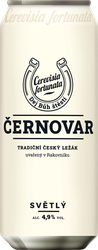 Пиво светлое CERNOVAR Классическое фильтрованное пастеризованное 4,9%, 0.5л