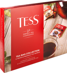Набор чая и чайных напитков TESS Tea Bag Collection 12 видов, 60пак