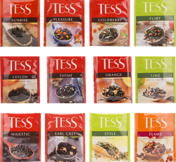 Набор чая и чайных напитков TESS Tea Bag Collection 12 видов, 60пак