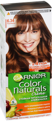 Краска для волос COLOR NATURALS 6.34 Карамель, с 3 маслами, 110мл