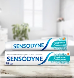 Зубная паста SENSODYNE Глубокое очищение, для чувствительных зубов, 75мл