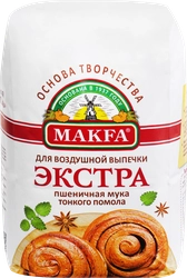 Мука пшеничная MAKFA Экстра хлебопекарная для воздушной выпечки, 2кг