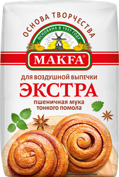 Мука пшеничная MAKFA Экстра хлебопекарная для воздушной выпечки, 2кг