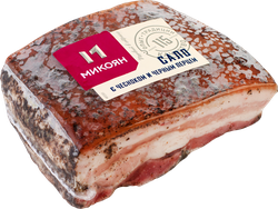 Сало МИКОЯН с чесноком и черным перцем, весовое