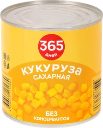 Кукуруза консервированная 365 ДНЕЙ в зернах, 425мл