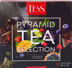 Набор подарочный чайный TESS Pyramid Tea Selection 9 видов, 45пир