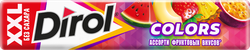 Жевательная резинка DIROL Colors XXL ассорти фруктовых вкусов, 19Г