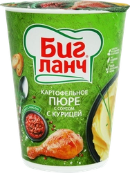 Пюре картофельное БИГ ЛАНЧ с соусом с курицей, 50г