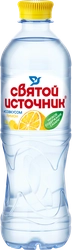 Напиток СВЯТОЙ ИСТОЧНИК природная вода + лимон негазированный, 0.5л