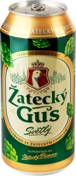 Пиво светлое ZATECKY GUS пастеризованное 4,6%, 0.9л