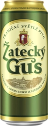 Пиво светлое ZATECKY GUS пастеризованное 4,6%, 0.9л