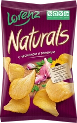 Чипсы картофельные NATURALS с чесноком и зеленью, 100г