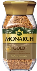 Кофе растворимый JACOBS Gold/Monarch Gold натуральный сублимированный, 95г