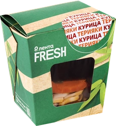 Удон ЛЕНТА FRESH с курицей в соусе терияки, 240г