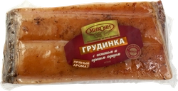 Грудинка копчено-вареная МИКОЯН с чесноком и черным перцем, весовая