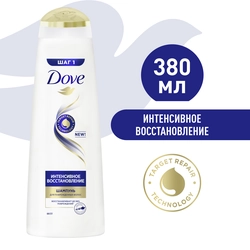 Шампунь для поврежденных волос DOVE Hair Therapy Интенсивное восстановление, 380мл