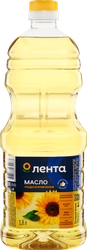 Масло подсолнечное ЛЕНТА рафинированное дезодорированное высший сорт, 1.8л