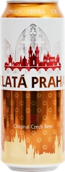 Пиво светлое ZLATA PRAHA фильтрованное пастеризованное, 4,7%, ж/б, 0.5л