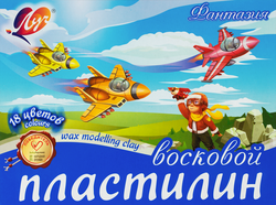 Пластилин ЛУЧ Фантазия, мягкий, восковой, 18 цветов