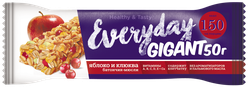 Изображение товара Батончик мюсли EVERYDAY Gigant Яблоко и клюква, 50г
