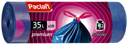 Мешки для мусора PACLAN Premium с тесьмой 35л, Арт.402170, 15шт