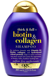 Изображение товара Шампунь для лишенных объема и тонких волос OGX Biotin&Collagen с биотином и коллагеном, 385мл