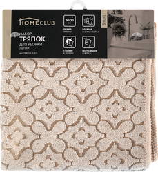 Изображение товара Набор тряпок для уборки HOMECLUB Mint/Smart Арт. TERRY C-F/D-C
