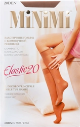 Гольфы женские MINIMI Elastic Lycra 20 den daino 0, 2пары