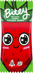 Батончик фруктово-овсяный TAKE A BITEY Квадры Клубника, яблоко, 30г