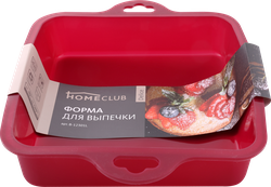 Форма для выпечки HOMECLUB Delice 27x21,5x5см, квадратная, силикон, в 
ассортименте Арт. B-12301L