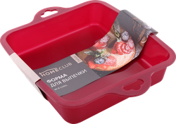 Форма для выпечки HOMECLUB Delice 27x21,5x5см, квадратная, силикон, в 
ассортименте Арт. B-12301L