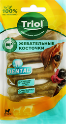Лакомство для собак TRIOL Кость из жил 7,5см 4шт, 90г