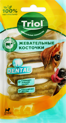 Лакомство для собак TRIOL Кость из жил 7,5см 4шт, 90г