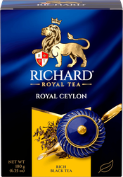 Чай черный RICHARD Royal Ceylon Цейлонский листовой, 180г