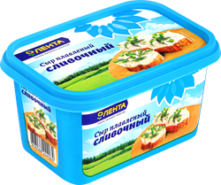 Сыр плавленый ЛЕНТА Сливочный 50%, без змж, 400г