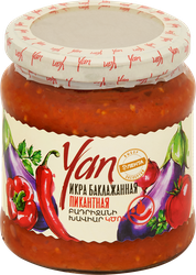 Икра баклажанная YAN Пикантная, 470г
