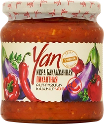 Икра баклажанная YAN Пикантная, 470г