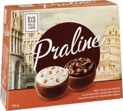Набор конфет DOLCE ALBERO из молочного шоколада с мягкими начинками, 150г