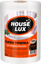 Тряпка HOUSE LUX Super №200 25x23/26x20см, спанлейс, Арт. 30590, 200шт