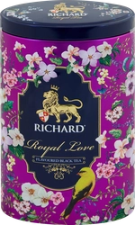 Чай черный RICHARD Royal Love Цейлонский листовой, ж/б, 80г