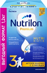 Молочко детское NUTRILON Premium 3, с 12 месяцев, 2х600г