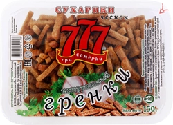 Гренки 777 с чесноком, 150г